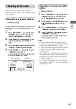 Preview for 45 page of Sony MHC-GN100D Operating Instructions Manual