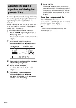 Preview for 52 page of Sony MHC-GN100D Operating Instructions Manual