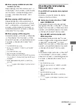 Preview for 63 page of Sony MHC-GN100D Operating Instructions Manual