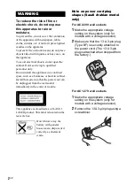 Preview for 2 page of Sony MHC-GN1100D Operating Instructions Manual