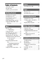 Preview for 4 page of Sony MHC-GN1100D Operating Instructions Manual