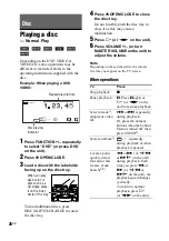 Preview for 26 page of Sony MHC-GN1100D Operating Instructions Manual