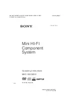 Preview for 1 page of Sony MHC-GN1300D Operating Instructions Manual