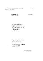 Предварительный просмотр 1 страницы Sony MHC-GN1300D Operating Instructions Manual