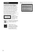 Preview for 2 page of Sony MHC-GNV111D Operating Instructions Manual