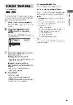 Предварительный просмотр 19 страницы Sony MHC-GNV111D Operating Instructions Manual