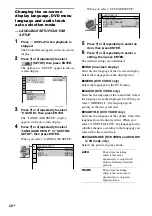 Preview for 40 page of Sony MHC-GNV111D Operating Instructions Manual