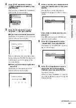 Предварительный просмотр 47 страницы Sony MHC-GNV111D Operating Instructions Manual