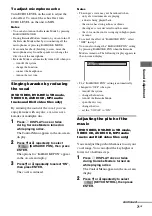 Preview for 71 page of Sony MHC-GNV111D Operating Instructions Manual