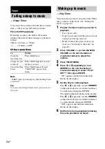 Preview for 76 page of Sony MHC-GNV111D Operating Instructions Manual