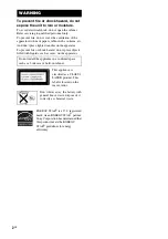 Preview for 2 page of Sony MHC-GNX100, MHC-GNX90, MHC-GNX Operating Instructions Manual