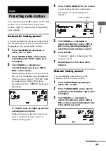 Preview for 19 page of Sony MHC-GNX100, MHC-GNX90, MHC-GNX Operating Instructions Manual