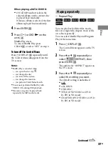 Preview for 37 page of Sony MHC-GNZ333D Operating Instructions Manual