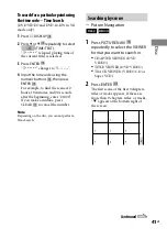 Предварительный просмотр 41 страницы Sony MHC-GNZ333D Operating Instructions Manual