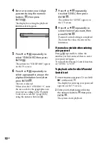 Предварительный просмотр 52 страницы Sony MHC-GNZ333D Operating Instructions Manual