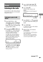 Preview for 59 page of Sony MHC-GNZ333D Operating Instructions Manual