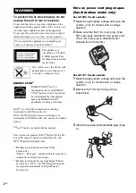 Preview for 2 page of Sony MHC-GNZ5D Operating Instructions Manual