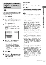 Preview for 29 page of Sony MHC-GNZ5D Operating Instructions Manual