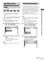 Предварительный просмотр 37 страницы Sony MHC-GNZ5D Operating Instructions Manual