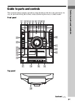 Preview for 9 page of Sony MHC-GNZ777D Operating Instructions Manual