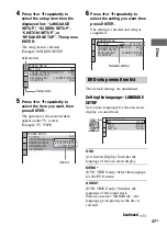 Предварительный просмотр 47 страницы Sony MHC-GNZ777D Operating Instructions Manual