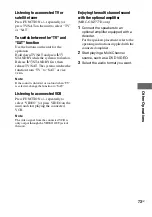 Preview for 73 page of Sony MHC-GNZ777D Operating Instructions Manual