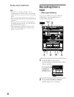 Preview for 20 page of Sony MHC-GR10AV Operating Instructions Manual