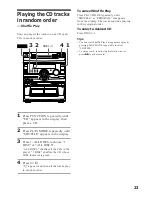 Предварительный просмотр 23 страницы Sony MHC-GR10AV Operating Instructions Manual