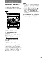 Preview for 31 page of Sony MHC-GR10AV Operating Instructions Manual