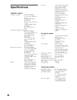 Предварительный просмотр 48 страницы Sony MHC-GR10AV Operating Instructions Manual