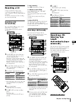 Preview for 13 page of Sony MHC-GR5 Operating Instructions Manual