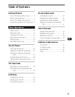 Preview for 3 page of Sony MHC-GR8000 Operating Instructions Manual