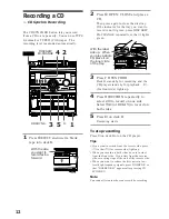 Предварительный просмотр 12 страницы Sony MHC-GR8000 Operating Instructions Manual