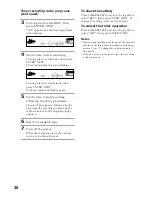 Preview for 36 page of Sony MHC-GR8000 Operating Instructions Manual