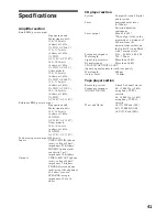 Preview for 41 page of Sony MHC-GR8000 Operating Instructions Manual