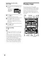 Предварительный просмотр 20 страницы Sony MHC-GRX10AV Operating Instructions Manual