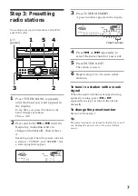 Preview for 7 page of Sony MHC-GRX2 Operating Instructions Manual