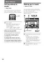 Preview for 24 page of Sony MHC-GRX2 Operating Instructions Manual