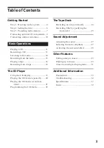 Preview for 3 page of Sony MHC-GRX3 Operating Instructions Manual