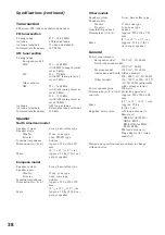 Preview for 38 page of Sony MHC-GRX3 Operating Instructions Manual