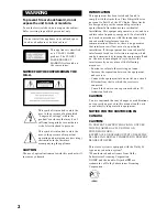 Preview for 2 page of Sony MHC-GRX30 Operating Instructions Manual