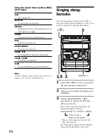 Предварительный просмотр 32 страницы Sony MHC-GRX30 Operating Instructions Manual