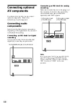 Preview for 12 page of Sony MHC-GRX40AV Operating Instructions Manual