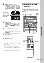 Preview for 17 page of Sony MHC-GRX40AV Operating Instructions Manual