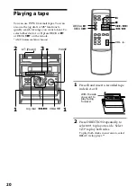 Preview for 20 page of Sony MHC-GRX40AV Operating Instructions Manual