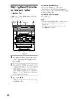 Предварительный просмотр 22 страницы Sony MHC-GRX5 Operating Instructions Manual