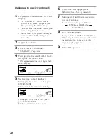 Предварительный просмотр 40 страницы Sony MHC-GRX5 Operating Instructions Manual