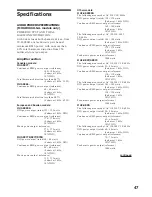 Preview for 47 page of Sony MHC-GRX5 Operating Instructions Manual