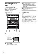 Preview for 18 page of Sony MHC-GRX50 Operating Instructions Manual