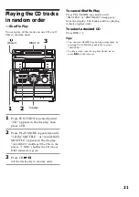 Предварительный просмотр 21 страницы Sony MHC-GRX50 Operating Instructions Manual